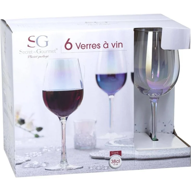 Weingläser FANTASY, 6er-Set, 380 ml, transparent - Secret de Gourmet – Bild 3