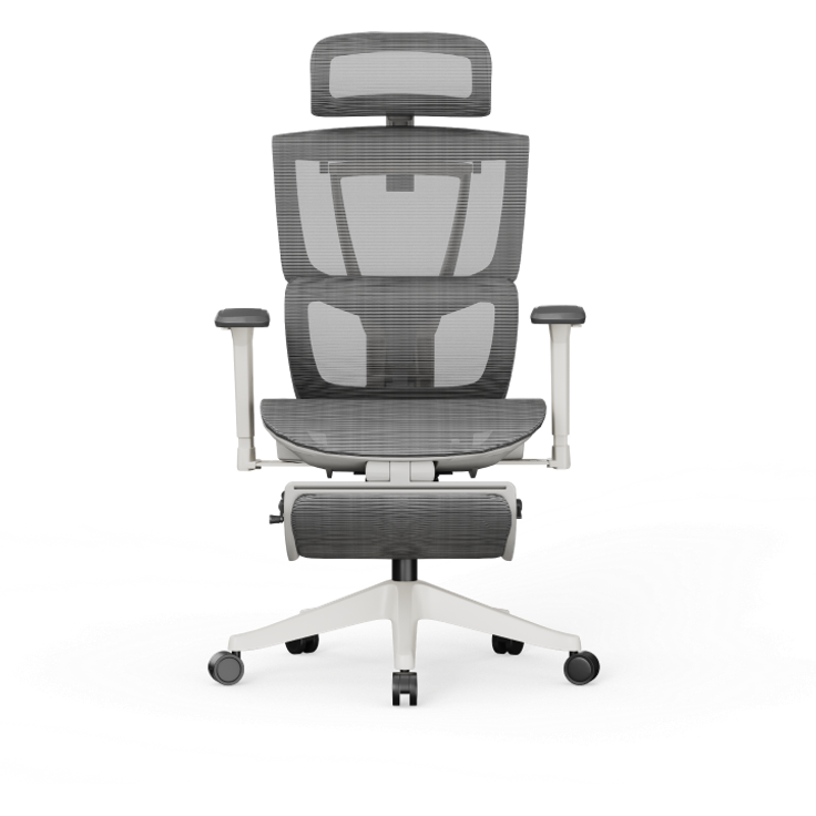 FlexiSpot Ergonomischer Stuhl, geteilter Lordosenstütze, 4D-Armlehnen, verstellbarer Kopfstütze & Mesh-Rücken – anpassbar & atmungsaktiv