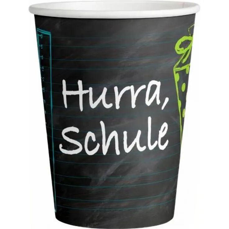 becher Hurra Schule 250 ml Karton 8 Stück