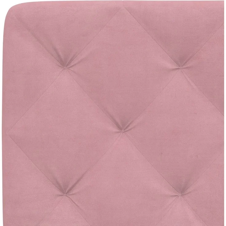 vidaXL Kopfteil-Kissen Rosa 180 cm Samt 374744 – Bild 8