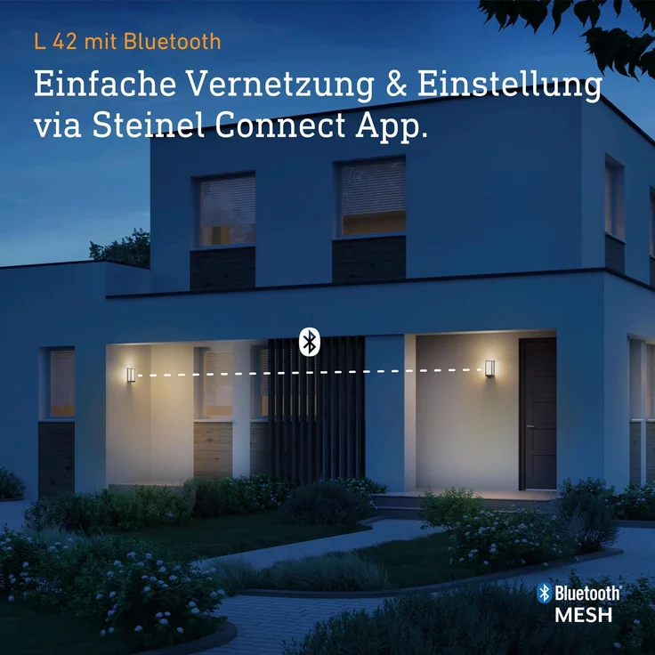 Steinel 'L 42 SC' LED-Außenleuchte mit 180°- Bewegungsmelder und Bluetooth, per App einstellbar, 13 W, 3000 K, Aluminium anthrazit, 13,1 x 10,5 x 30,6 cm – Bild 4