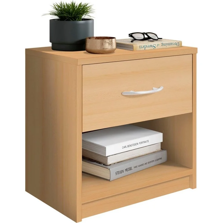 Nachtkommode PEPE Buche 1 Schublade ca. 39 x 41 x 28 cm – Bild 3