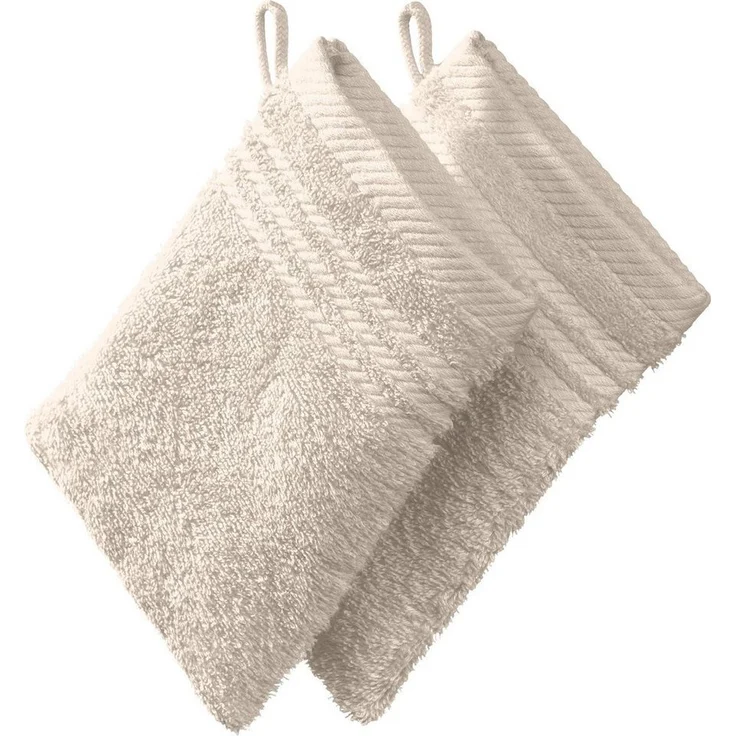 REDBEST Waschhandschuh Waschhandschuh 2er-Pack, Frottier (2-St), Walk-Frottier Uni – Bild 5