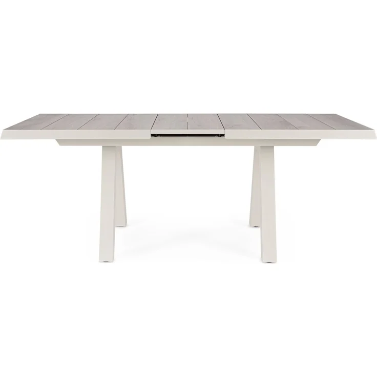 Gartenesstisch Norik aus Aluminium und Keramik, modern ausziehbar, beige Pelikan, für 6–8 Personen – Bild 4