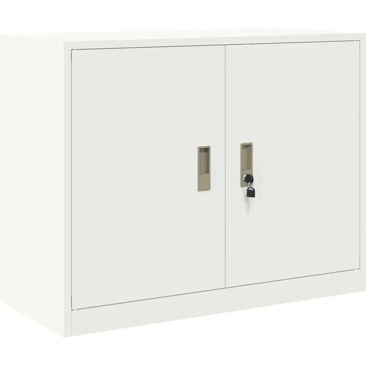 vidaXL Aufbewahrungsschrank 2 stk. Weiß 90 x 40 x 175 cm Stahl 3438722 – Bild 5