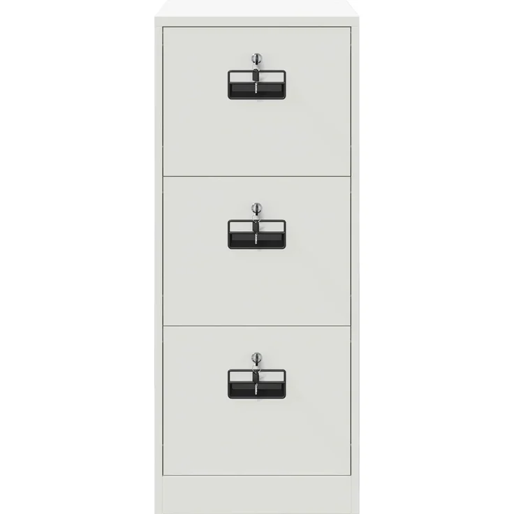 vidaXL Aktenschrank Weiß 44 x 50 x 106,5 cm Kaltgewalzter Stahl 891603 – Bild 7