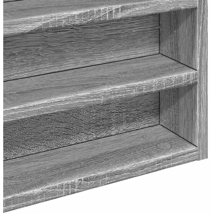vidaXL Vitrinenschrank Grau Sonoma 60x8,5x58 cm Holzwerkstoff 847966 – Bild 7