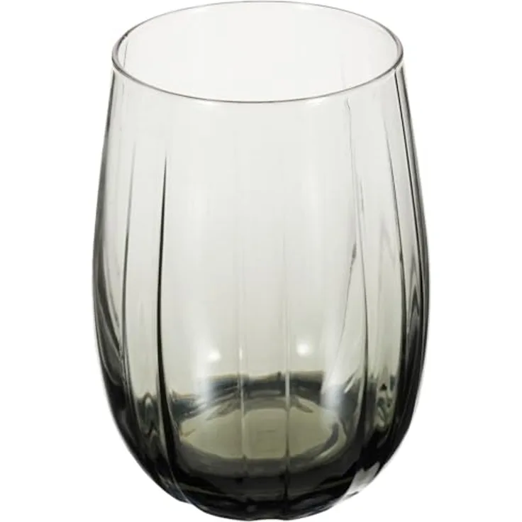 Pasabahce Linka 420405 3er Set Dunkle Gläser Wasserglas kurz Wassergläser 380ml Grau