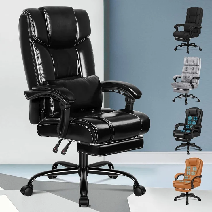ALFORDSON Bürostuhl ergonomisch Hochlehner 150° Liegeposition Netzgewebe Rollen – Bild 1