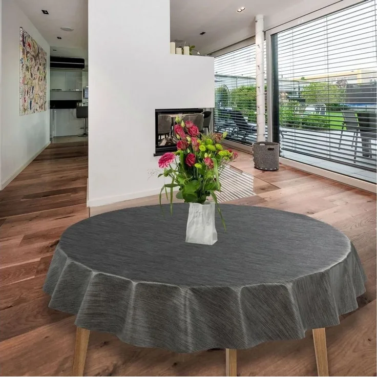 laro Tischdecke Wachstuch-Tischdecke Wachstischdecke Tischwäsche Abwaschbar