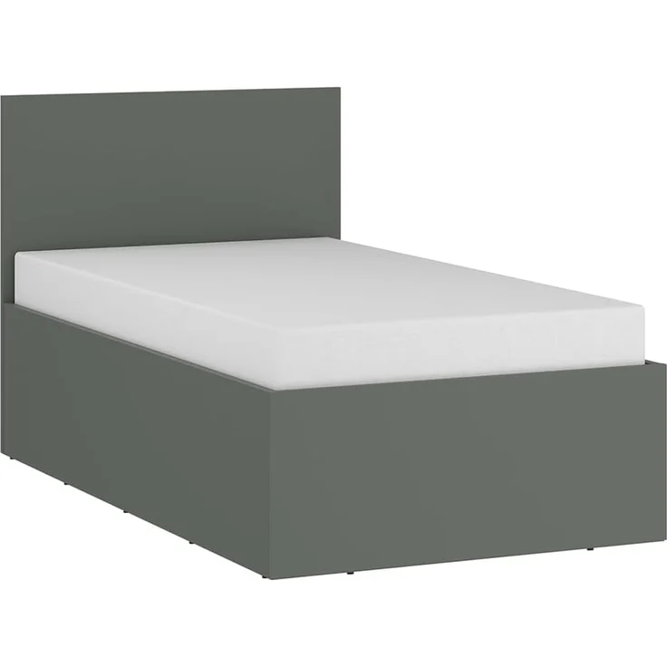 Lomadox Jugendzimmer-Set PARMA-129, (Sparset, 5-tlg, Kleiderschrank Schreibtisch Wandpaneel Kommode Bettgestell), in grau-grün mit Eiche Nb, 90x200 cm Liegefläche – Bild 9