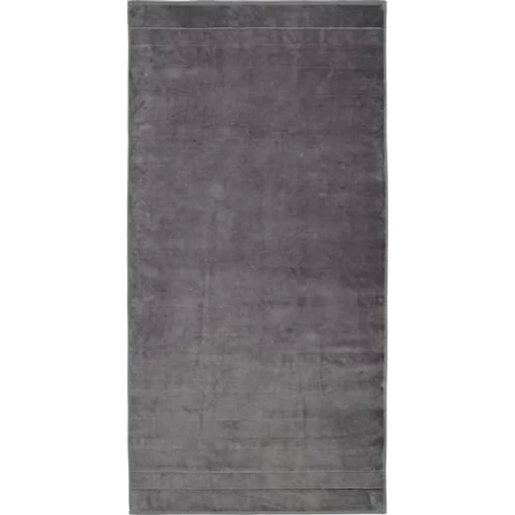 Cawoe Duschtuch Noblesse Uni, Anthrazit, 80x160 cm, saugfähig, schadstoffgeprüft, Oeko-Tex® Standard 100, Made in Germany – Bild 2