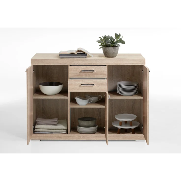 Kommode >Birkenhead IX< in Eiche - 120x90x50cm (BxHxT) – Bild 2