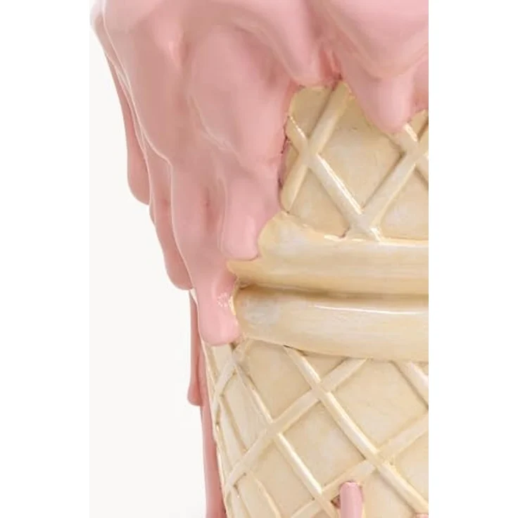Kare Design Sitzhocker Ice Cream, Pink, Ø37 cm, EIS-Motiv, Waffel, 110kg Belastbarkeit, Hocker, Dekoobjekt, Wohnzimmer – Bild 5