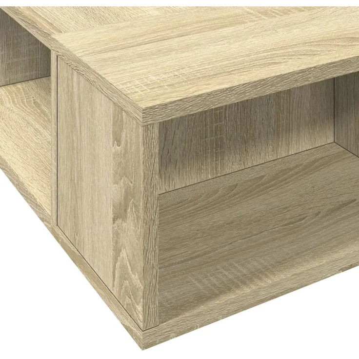 vidaXL Bettgestell Sonoma-Eiche 100x200 cm Holzwerkstoff 3280512 – Bild 7