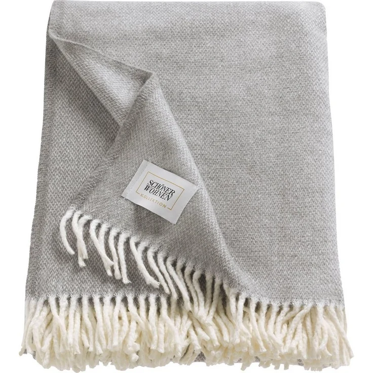 Wohndecke Relax, SCHÖNER WOHNEN-Kollektion, mit gedrehten Fransen, Kuscheldecke – Bild 3