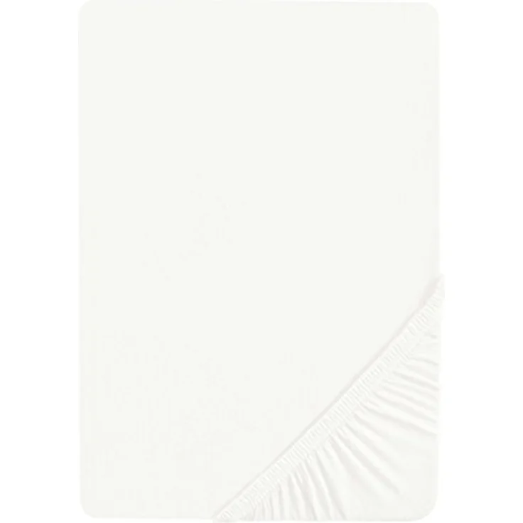 Castell Jersey-Stretch-Spannbetttuch 0077113, weiß, 1x 70x140 cm – Bild 2