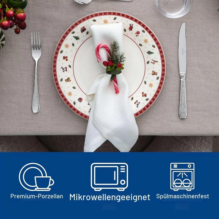 Villeroy & Boch Toy's Delight Speiseteller ø 26,8 cm Weiß 6er Set – Bild 3