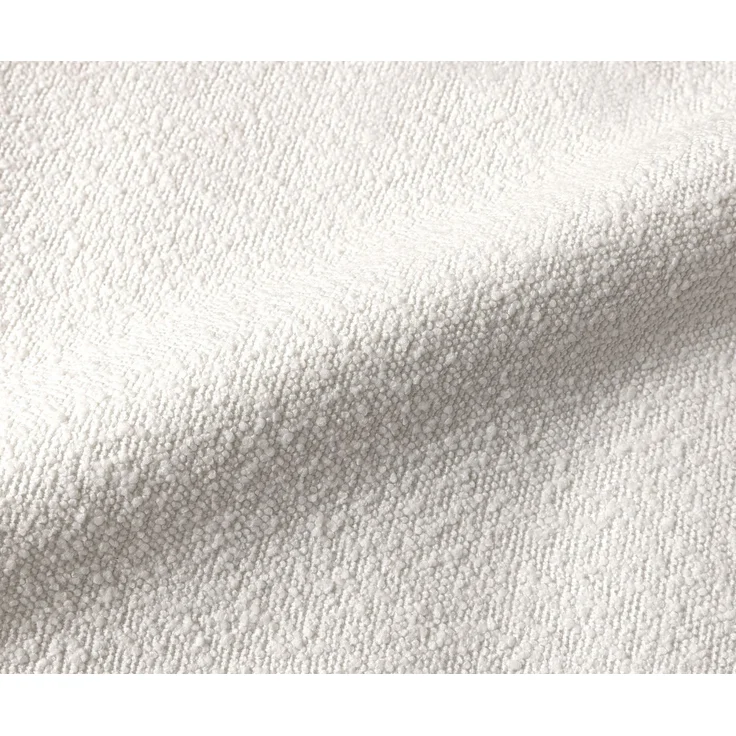 Esszimmerbank Taya-Flex 285x190 cm Bouclé Creme-Weiß Kufengestell flach Edelstahl Taschenfederkern Rechts – Bild 3