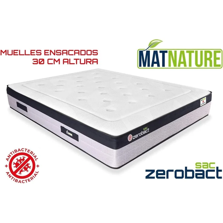 Matnature Viskoelastische Matratze gefederte Federn, viskoelatische, 90x180 cm – Bild 7