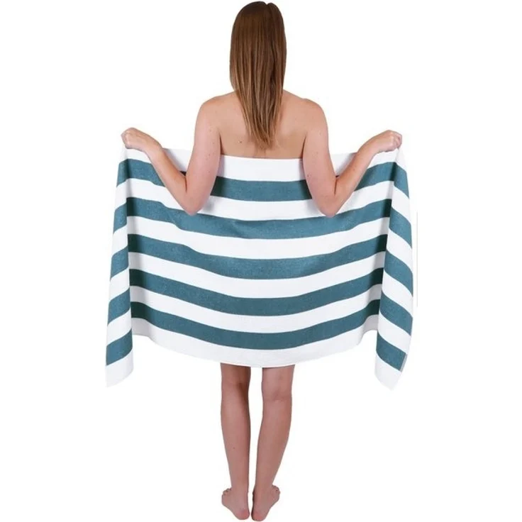 Betz Saunatuch Badetuch XXL Berlin mt Streifen Größe 70 x 180 cm, 100% Baumwolle (1-St) – Bild 4