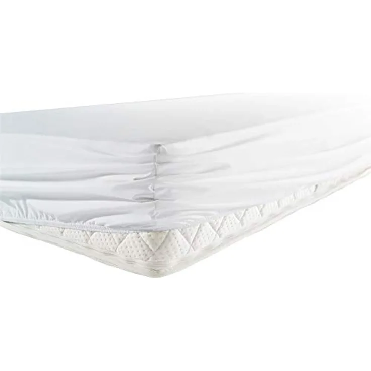 Erwin Müller Spannbettlaken Spannbettlaken "Dessau" wasserdicht/kochfest, Molton, Gummizug: Rundumgummi, (1 Stück), Jersey Uni