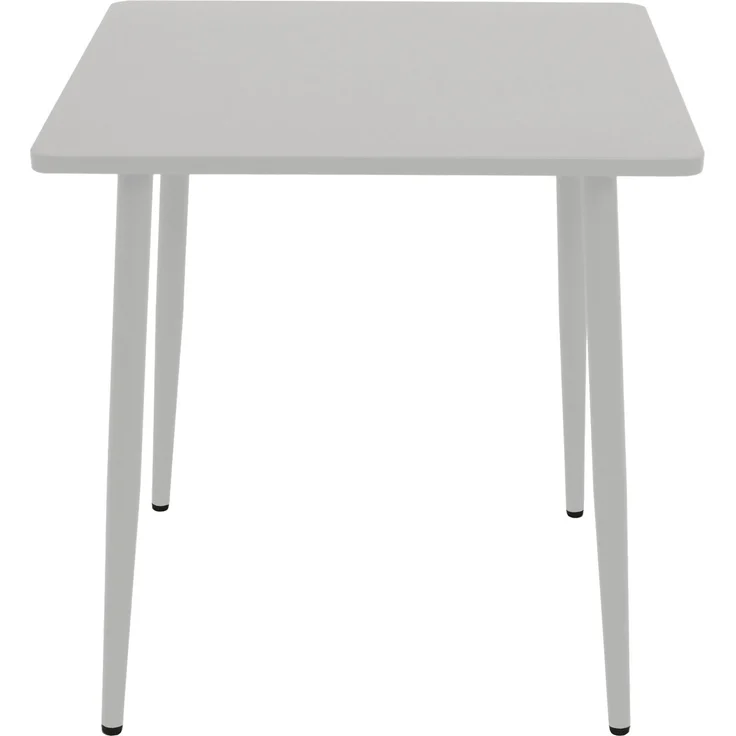 DEGAMO DENVER Bistrotisch, Stahl, weiss, 70x70cm – Bild 2