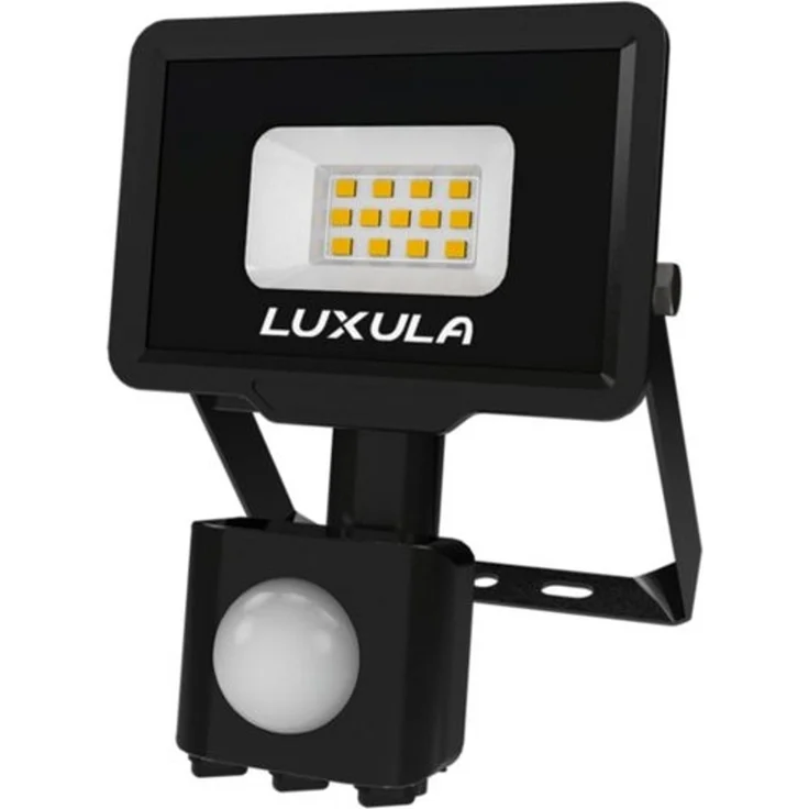 LUXULA LED Flutlichtstrahler LED-Fluter, Bewegungsmelder, 10W, warm- & neutralweiß, 1000lm, IP65, LED fest integriert, warmweiß, neutralweiß – Bild 1