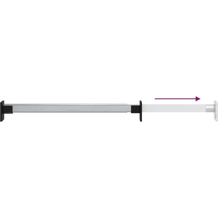 vidaXL Teleskop-Kleiderstangen 4 Stk. Silbern 58-100 cm 3102979 – Bild 5