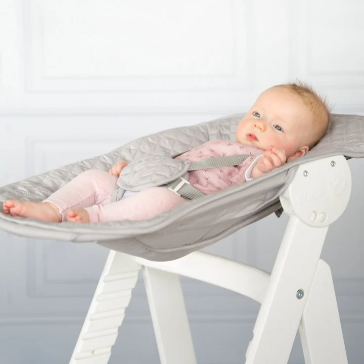 roba Treppenhochstuhl 'Born Up' - Set 2 in 1 - 'roba Style' grau - mit Liegefunktion - ab Geburt – Bild 11