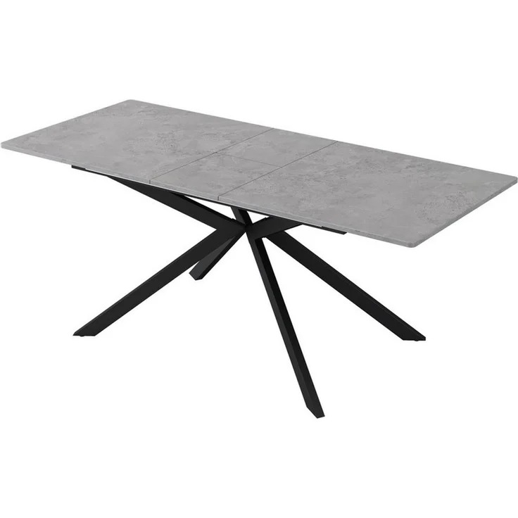 i@home Esstisch Küchentische Kaffee- & Freizeittisch (Kreuzbein-Design, 1-St, automatisch erweiterbar), moderner Ausziehbarer 150/180×70×76 cm Marmorstruktur – Bild 2