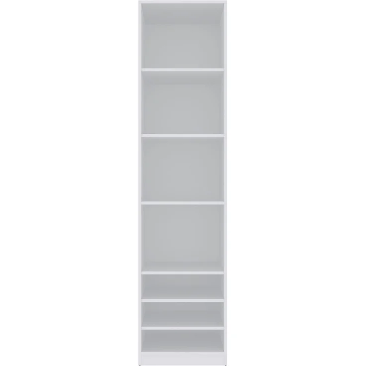 Marmex Möbel TRES SET B(B) Garderobenschrank-Set für Kleidung, Schuhe, offener Kleiderschrank mit Regalsystem, laminierte Spanplatte, weiß, 320x206x51 cm – Bild 6
