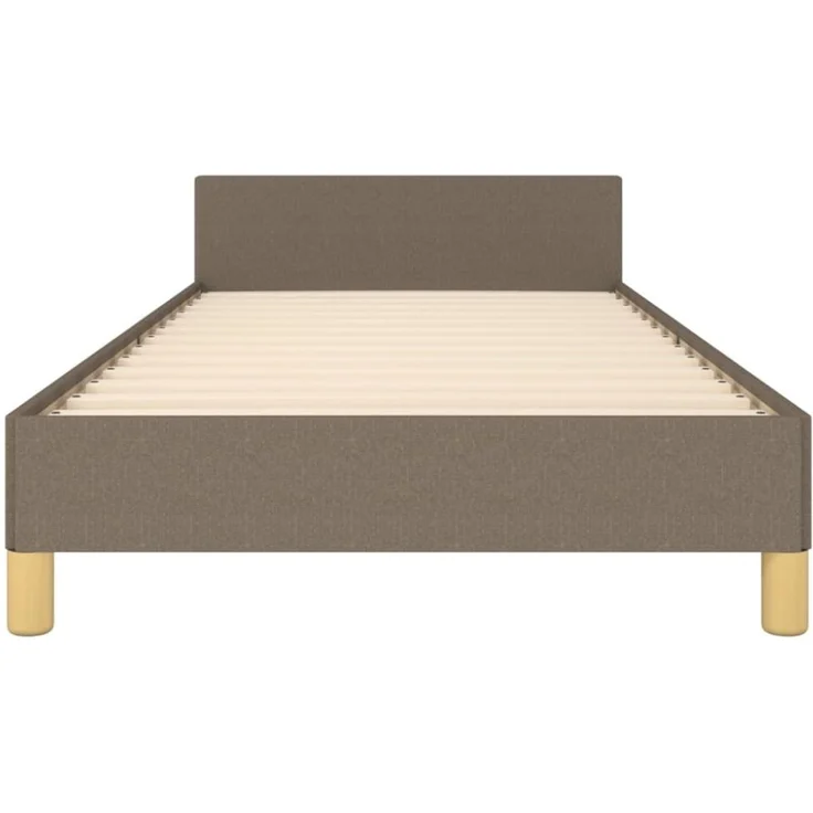 vidaXL Polsterbett mit Kopfteil Stoff 80x200 cm Taupe – Bild 7