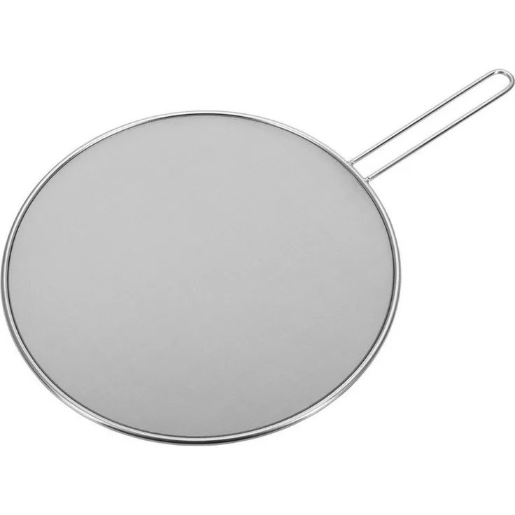 Thiru Spritzschutzdeckel ø 30 cm aus rostfreiem Edelstahl und engmaschigem Netz
