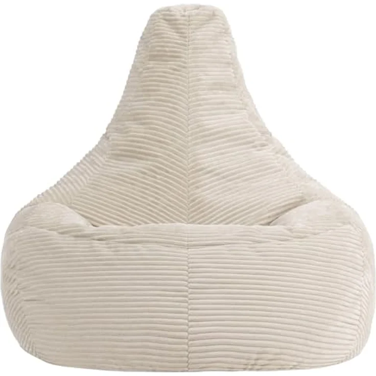 Icon Dalton XXL Sitzsack Cord, Beige, Gaming Sitzsack Erwachsene mit Füllung, Bean Bag, Cord Sessel, Lounge Sessel, Lounge Stuhl, Schlafzimmer, Wohnzimmer, Wohnzimmer Möbel – Bild 6