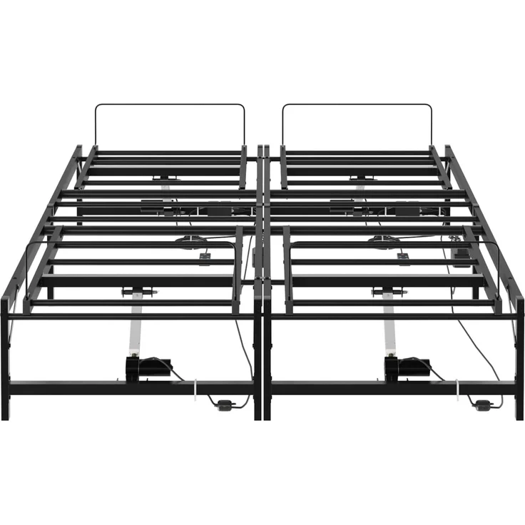 vidaXL Elektrisch verstellbares Bettgestell Schwarz 120 x 200 cm Stahl 3438618 – Bild 6