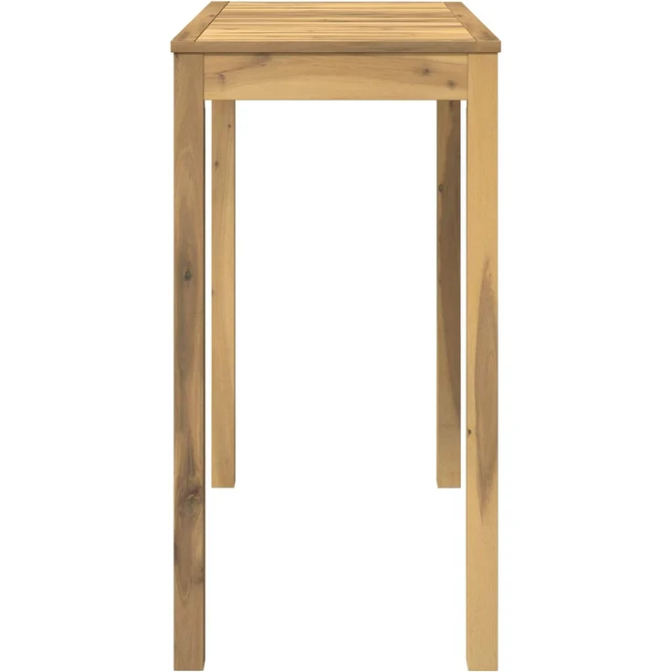 vidaXL Gartenbar-Tisch LAREN Weiß gewaschen 108,5 x 55 x 105 cm 901721 – Bild 4