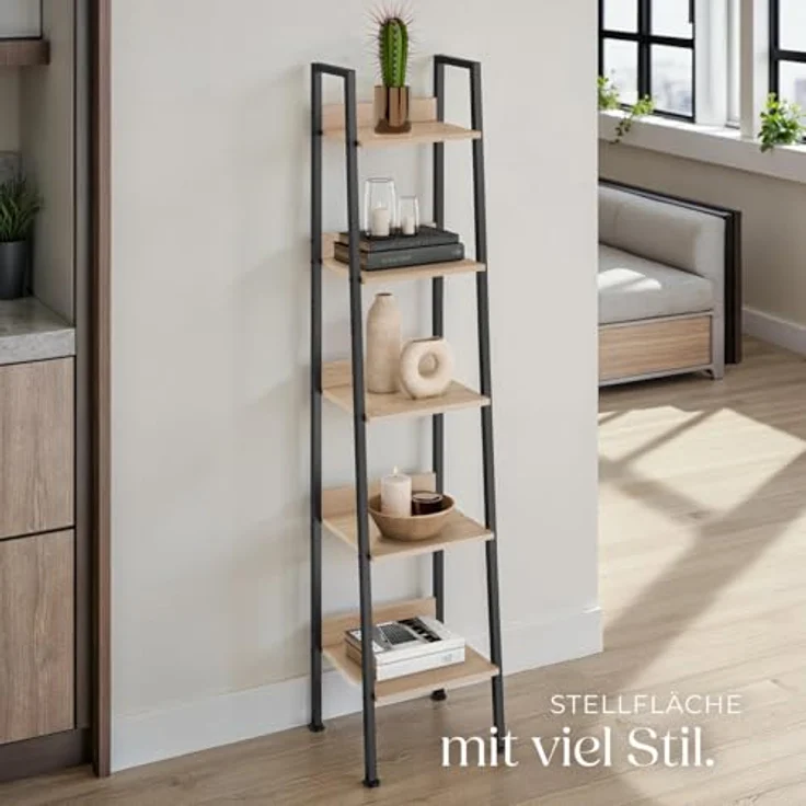 tectake Leiterregal Folkestone, Einzelstück 1-tlg, Industrial Style – Bild 9