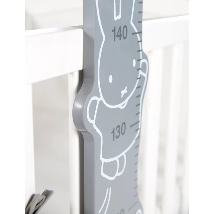 roba Messlatte 'miffy®' - bedruckt - Skala von 70 cm bis 150 cm für Kinder - Weiß / Grau / Anthrazit – Bild 2