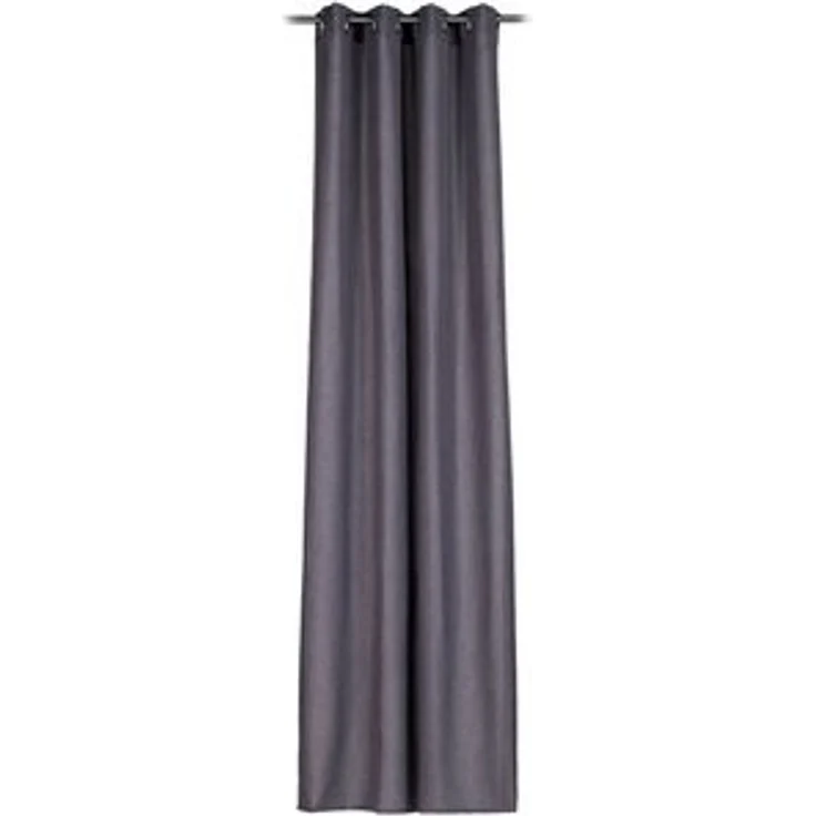 Gözze 'LINUS' Ösenvorhang, 100% Polyester anthrazit, 140x245 cm – Bild 6