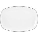 Seltmann Weiden Lido Black Line Servierplatte eckig 35 x 24 cm