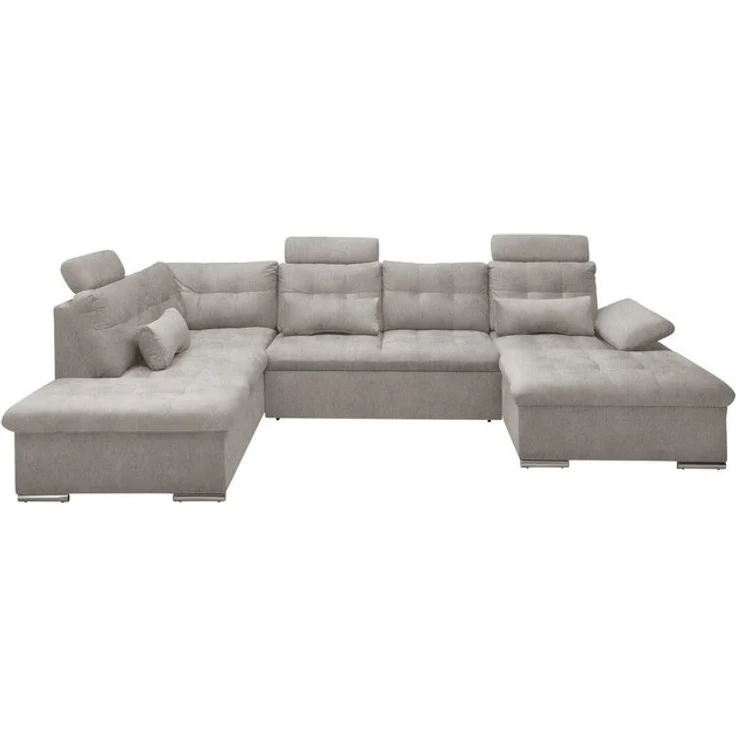 Couch in Taupe - Schlaffunktion und Bettkasten - Medan XXL – Bild 4