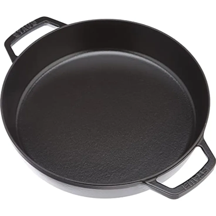 Staub Pans Bratpfanne 26 cm, Gusseisen, Schwarz