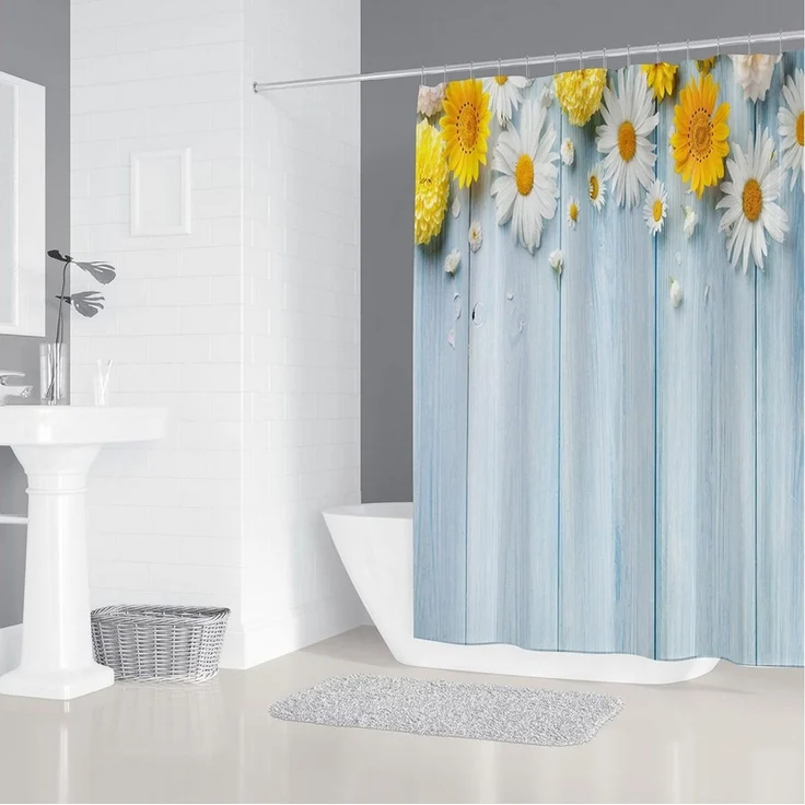M&W DAS DESIGN Duschvorhang Shower curtains Anti schimmel Waschbar 180x200cm – Bild 3