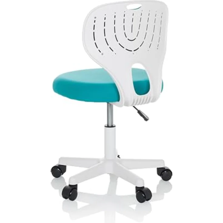 hjh OFFICE Kinder Schreibtischstuhl KIDDY TOP W Kinderbürostuhl Stoff Drehstuhl, mitwachsend, Blau, 736426 – Bild 9