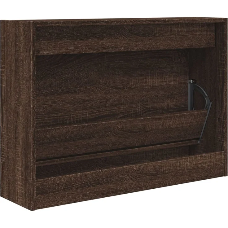 vidaXL Schuhschrank Braun Eichen-Optik 80x21x57 cm Holzwerkstoff 839916 – Bild 6