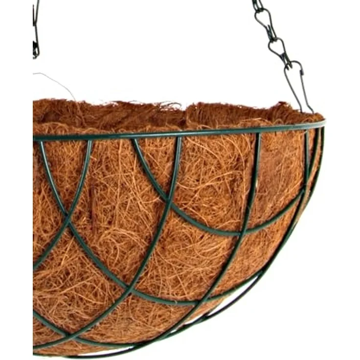 Blumenampel 35cm mit Kokosfaser Pflanzeinlage Hängeampel Hängeschale Pflanztopf – Bild 4