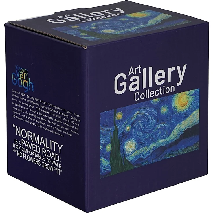 DUO ART GALLERY Becher 400 ml mit Teesieb STARRY NIGHT inspired by Van Gogh, New Bone China Porzellan – Bild 6
