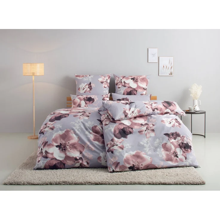 OTTO home Bettwäsche MELINA, Renforcé, 2 teilig, florale Bettwäsche mit Reißverschluss, ab Gr. 135x200 cm – Bild 1