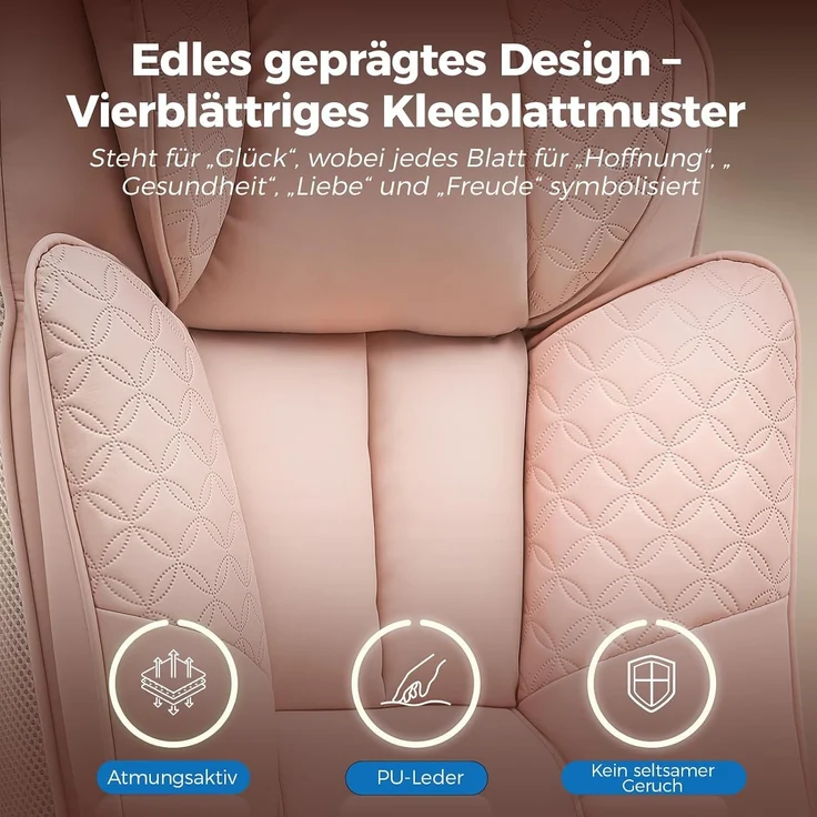 GTPLAYER Bürostuhl, Ergonomischer Gaming Stuhl mit Fußstütze Chefsessel bis 200kg, PU-Leder Schreibtischstuhl mit Taschenfeder-Kissen und Lendenwirbelstütze, Höhenverstellbar Home Office Stuhl – Bild 8